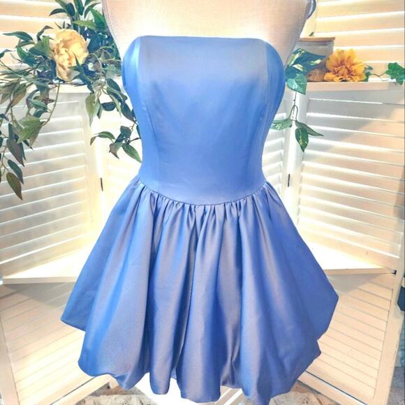 GIGIIS NEW ANGY SECONDO BLUE DRESS RETAIL $395 - Picture 2 of 9